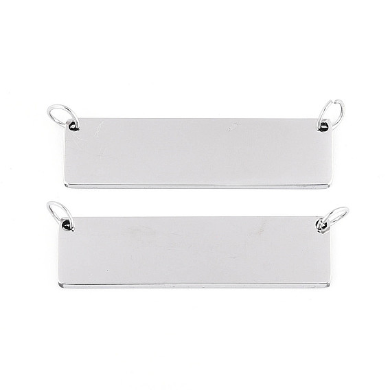 201 подвески из нержавеющей стали, штамповка пустой метки, прямоугольник амулеты, лазерная резка