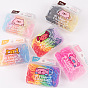 Cute Candy-Colored Hair Ties for Kids, Non-Damaging Elastic Bands and Scrunchies in a Disposable Box