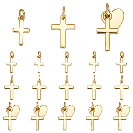 Стойки обшивки латунные подвески, крест прелести, с прыжковых колец