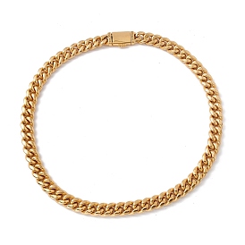 Ion Plating(IP) 304 Stainless Steel Curb Chains Necklace for Women