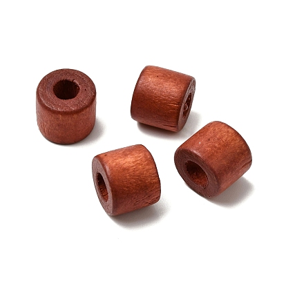 Древесина европейского бисера, бусины с большим отверстием, окрашенные, колонка