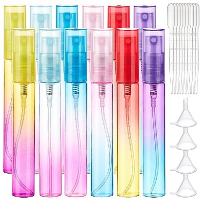 Glass Spray Bottles, Refillable Bottles, with Plastic Funnel Hopper, Dropper