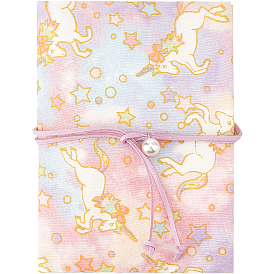 6 тканевая обложка для книги, обертки для ноутбука, единорог и звезда