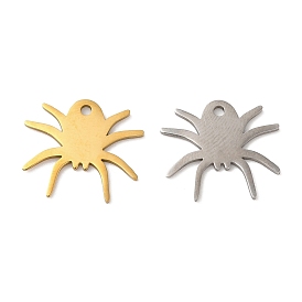 Halloween 201 Stainless Steel Pendants, Spider Charm