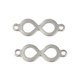 201 Stainless Steel Connector Charms, Infinity Links