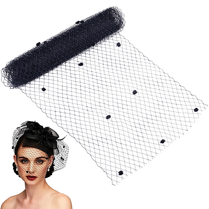 Эластичные полиэстеровые декоративные сетчатые ленты, тюль в горошек, для украшения шляпы, изготовление украшения юбок