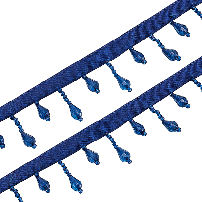 3 ярдов полиэстер-акриловая бисерная отделка, ленты с кисточками