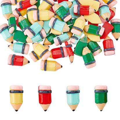 60Pcs Pencil Opaque Resin Cabochons