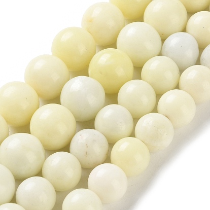 Природного нефрита нитей бисера, круглые