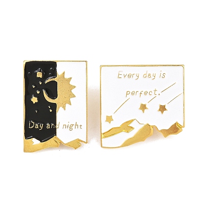 Сплав эмали булавки, значки для лацканов рюкзаков и одежды, золотые