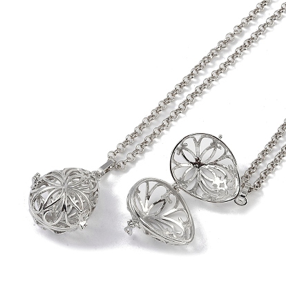 Brass Pendant Necklaces, Iron Rolo Chains, Teardrop