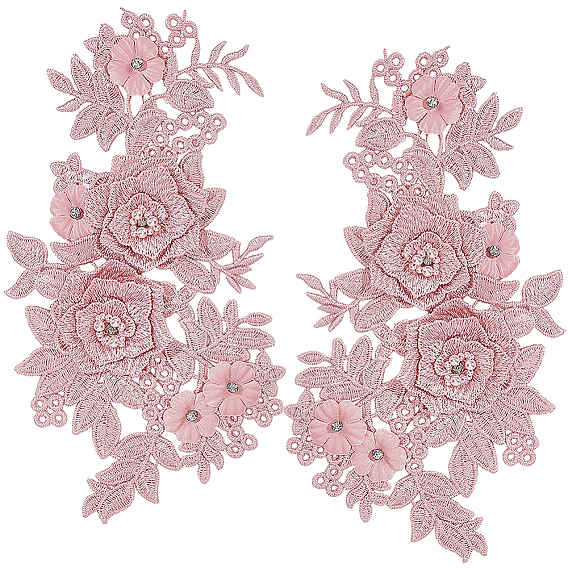 1парные аксессуары для костюмов из полиэстера, аппликация патч, швейные украшения, цветок