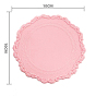 Silicone Wax Seal Mats, for Wax Seal Stamp, Flat Round with Edge Floral