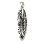 316 хирургические подвески из нержавеющей стали, очарование перьев