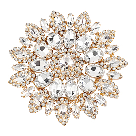 Стеклянные стразы с железными аппликациями, аксессуары для цветочных украшений