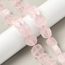 Природного розового кварца нитей бисера, самородки, с бисером