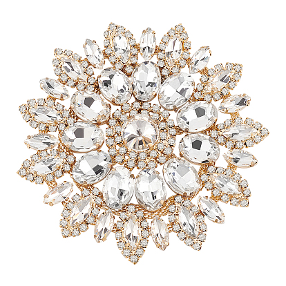 Стеклянные стразы с железными аппликациями, аксессуары для цветочных украшений