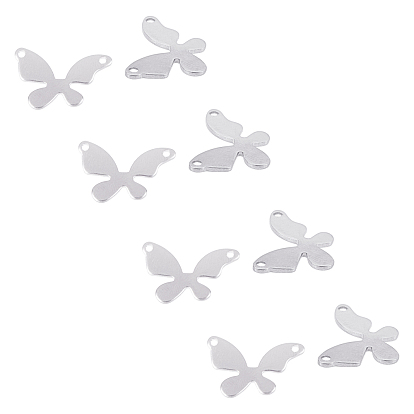 Unicraftale 304 Stainless Steel Links Connectors, Laser Cut, Butterfly