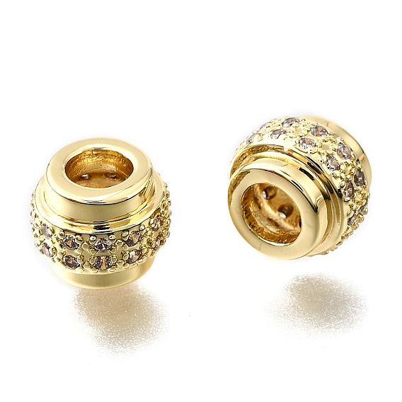 Латунные микропаве из прозрачного кубического циркония, без свинца и без кадмия, стойки покрытие, долговечный, колонка