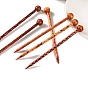 Ethnic Style Wooden Hair Sticks, for Women Girls