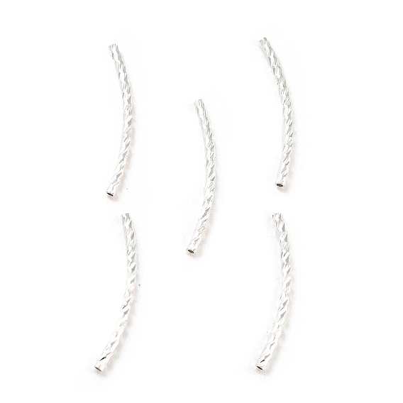 Текстурированные изогнутые трубчатые бусины из сплава