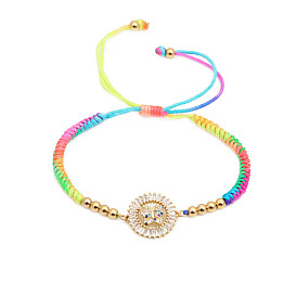 Fashionable Handmade Woven Gold-Plated Butterfly Bracelet for Children and Ladies