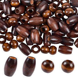 160шт 2 стили деревянные бусины