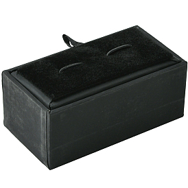 Бумажные картонные шкатулки для запонок, с губкой, прямоугольные