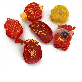 Заколки для волос с когтями из ацетата целлюлозы (смола), китайская тема нового года, заколка для волос для женщин и девочек