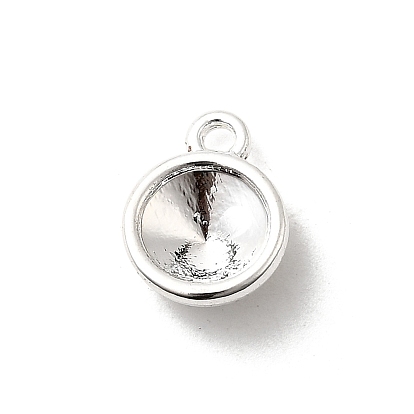 Тибетский сплав стиль плоские круглые шарма Rivoli XILION указал назад CHATON настройки горный хрусталь