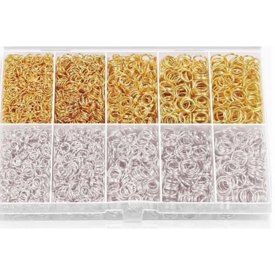 10 стили железных открытых прыжковых колец, для плетения кольчуги, круглые кольца, 1кольцо из латуни ПК