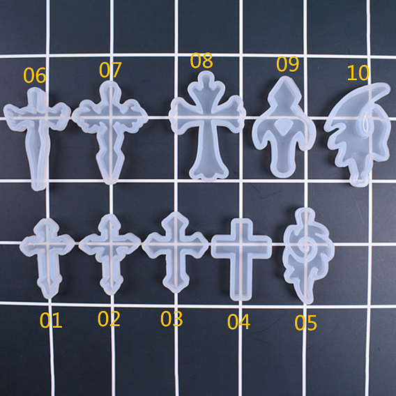 Силиконовые формы, подвесные формы, для уф-смолы, изготовление ювелирных изделий из эпоксидной смолы, крестик