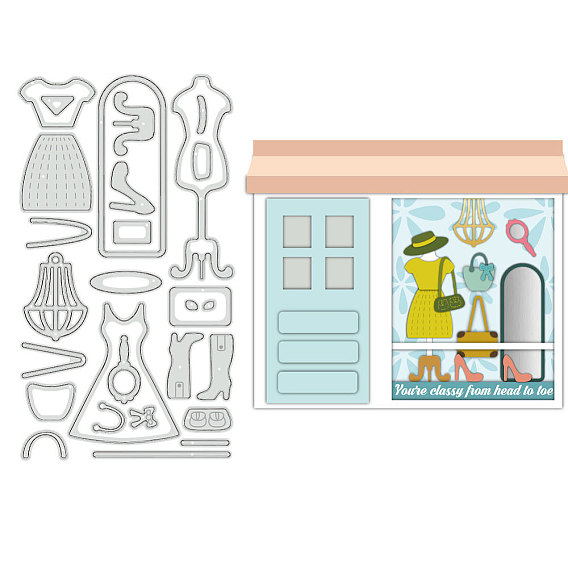 Углеродистая сталь разрезает трафареты, для diy scrapbooking, Фотоальбом, декоративная бумага для тиснения, цвет нержавеющей стали