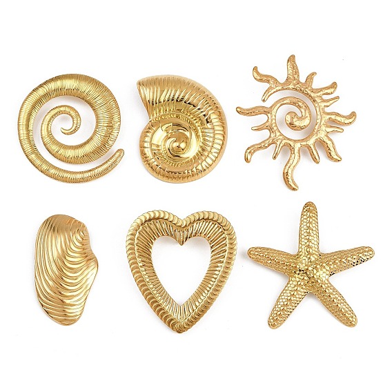 Океан 304 подвески из нержавеющей стали, золотые