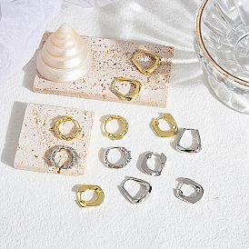 Minimalist Liquid Metal Folded Earrings - Chic, Versatile and Luxurious Jewelry