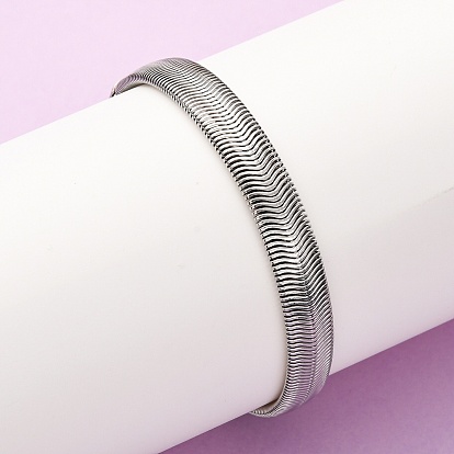 304 браслеты из нержавеющей стали с цепочками-елочками для женщин