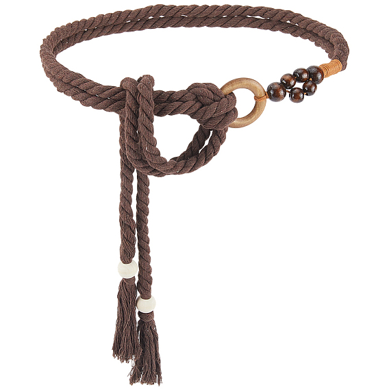 1 плетеные хлопковые пояса ручной работы с кисточками для женщин и дамских платьев