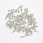 Alloy Charms, Chain Extender Drop, Teardrop, 7x2.5mm, Hole: 1.5mm
