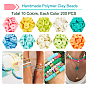 SUPERFINDINGS Eco-Friendly Handmade Polymer Clay Beads, Disc/Flat Round, Heishi Beads