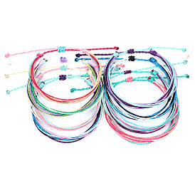 Bohemian Style Waterproof Wax Thread Braided Friendship Bracelet for Beach with South American Flair