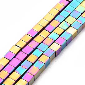 Non-magnetic Synthetic Hematite Beads Strands, Grade A, Cube