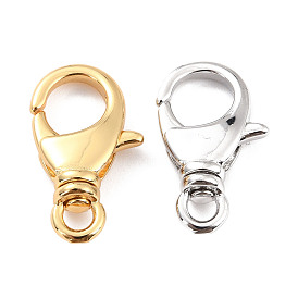  Brass Lobster Claw Clasps, Long-Lasting Plated, Lead Free & Nickel Free & Cadmium Free
