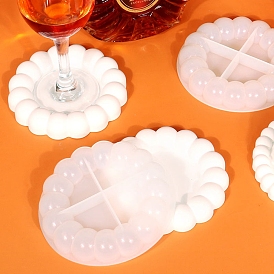 DIY Flower Cup Mat Silicone Molds, Resin Casting Molds, for UV Resin & Epoxy Resin Craft Making