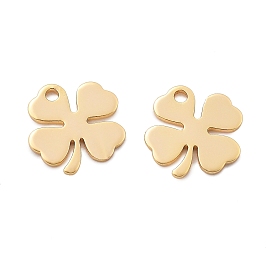 Brass Pendants, Clover Charms