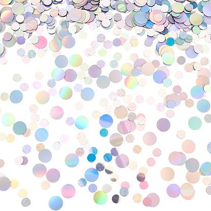 60 г бумажное конфетти на столе, для праздничных украшений, плоско-круглые