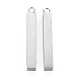 304 Stainless Steel Pendants, Rectangle