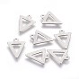 201 Stainless Steel Charm, Triangle