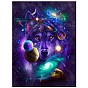 Universe Planet Fox Pattern 5D Diamond Painting Kits for Adult Beginners, DIY Full Round Drill Picture Art, Rhinestone Gem Paint Kits for Home Wall Decor