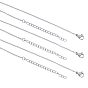 304 Stainless Steel Cable Chain Necklace, with Lobster Claw Clasps