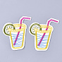 Computerized Embroidery Cloth Iron On Patches, Costume Accessories, Appliques, Drink